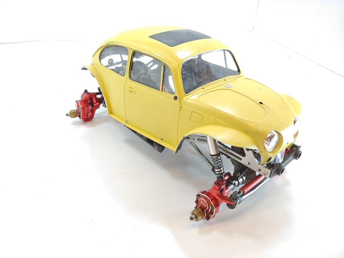 LOADED TAMIYA SAND SCORCHER NWSD BUG CHASSIS UPGRADED METAL CRAWLER ROLLER  SLIDE