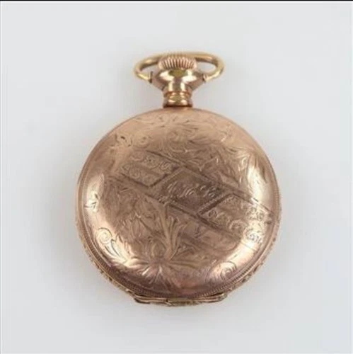 AMERICAN WALTHAM POCKET WATCH 10KT GOLD ANTIQUE