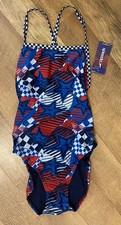 NWT Speedo Women's ProLt High Cut Swimsuit Size 34