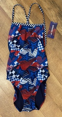 NWT Speedo Women's ProLt High Cut Swimsuit  Size 34