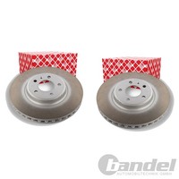 2X Febi Bremsscheiben Ø320Mm Vorne Passend FÜR Audi A4 A5 Q5