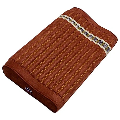 Reddish Brown MediCrystal Amethyst Pillow - Gentle Cervical Support - Open Box