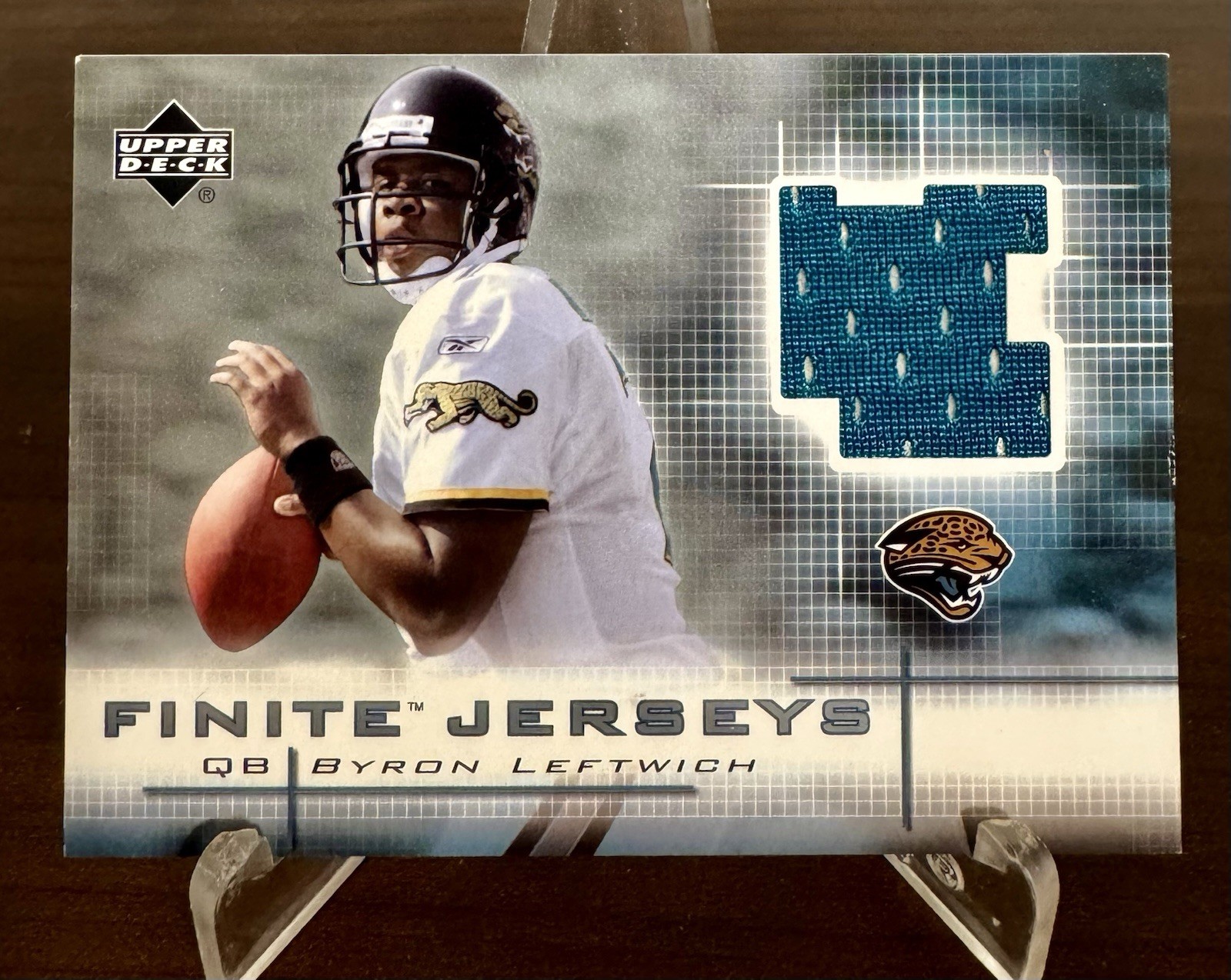 Byron Leftwich Upper Deck Finite Finite Jerseys #FJBL Finite Jerseys-Black