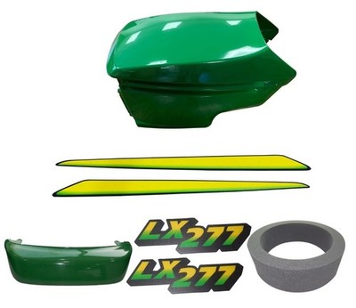 New Upper&Lower Hood/Bumper/LH&RH Stickers Fits John Deere LX277 LOW S/N