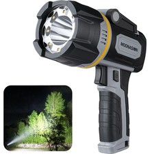 Rechargeable Spotlight 2000000 Lumen Super Bright 9 Spotlight Flashlight Wit...