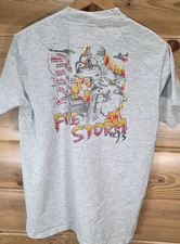 VTG 90s California Fire Storm Fire Fighter T Shirt Men Large 1993