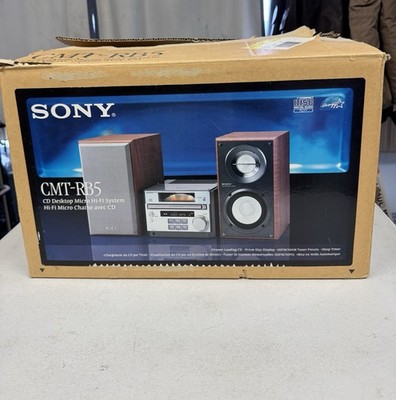 Sony CMT-RB5 Cd Desktop Micro Hifi System Executive Stereo w/ Speakers TESTED
