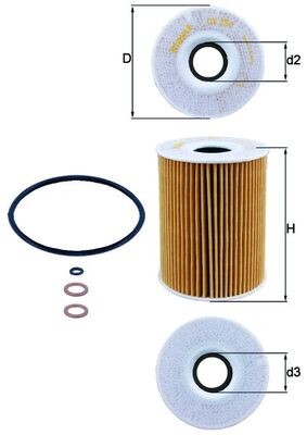KNECHT OX 254D3 Oil Filter for BMW