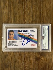 ‘Christopher Mintz-Plasse’ Signed Mclovin Fake ID License Superbad PSA Slab
