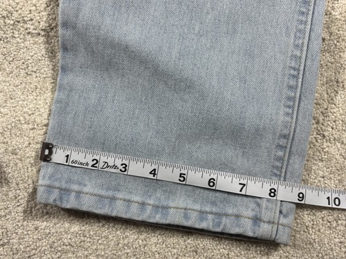 Jeans uomo Wrangler 13MWZ taglio cowboy blu chiaro nuovi con etichette taglia 38x34 western abbigliamento da lavoro - Foto 4 di 9