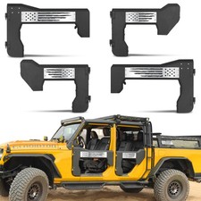 4x Steel Half Doors For 2018-2026 Jeep Wrangler Jl Jt Battle Axe Look Door Frame