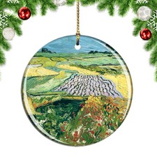 Van Gogh Wheatfields Painting Christmas ornament city travel souvenir