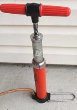 Vintage Motor Meidai Bicycle Floor Hand Air Pump Tire Inflator Retro