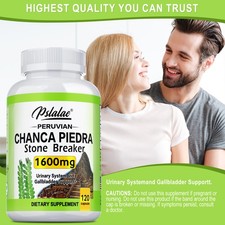 Chanca Piedra Capsules 1600mg - Phyllanthus Niruri, Kidney Stone Breaker
