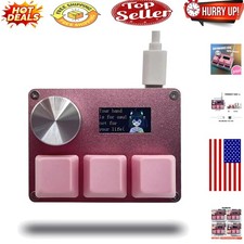 O3C OSU Pink Gaming Keyboard with Magnetic Switches, Customizable Screen  Knob