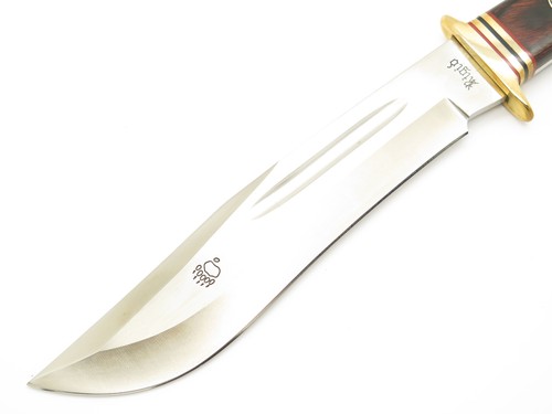 Vtg Rigid RG-62 Seki Japan Tak Fukuta Bear Bowie AUS-8 Fixed Blade Hunting Knife - Picture 5 of 8