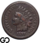 1877 Indian Head Cent Penny *Key Date, Survivor* Needed In All Grades!