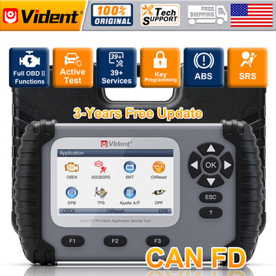 2026 Vident iAuto702Pro ABS & SRS 2-System Bidirectional Diagnosis 39+Services