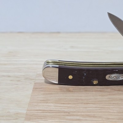 □１９４６年□１８cm◇Ｂ＆Ｇ・ ◇ Case XX 046 Peanut Pocket Knife - Brown Synthetic Jigged (046