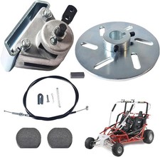 Mechanical Brake Caliper and Bracket 56" Cable Kit for Manco Silver