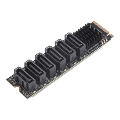 M.2 NVME PCI-E PCIE X4 X8 X16 auf 6 Port 3.0  Adapterkarten-Riser ASM1166 C1910