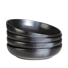Large Pasta Bowls, 65 ounce Large Salad Bowls Set of 4, 10 Ceramic Wide Shall...