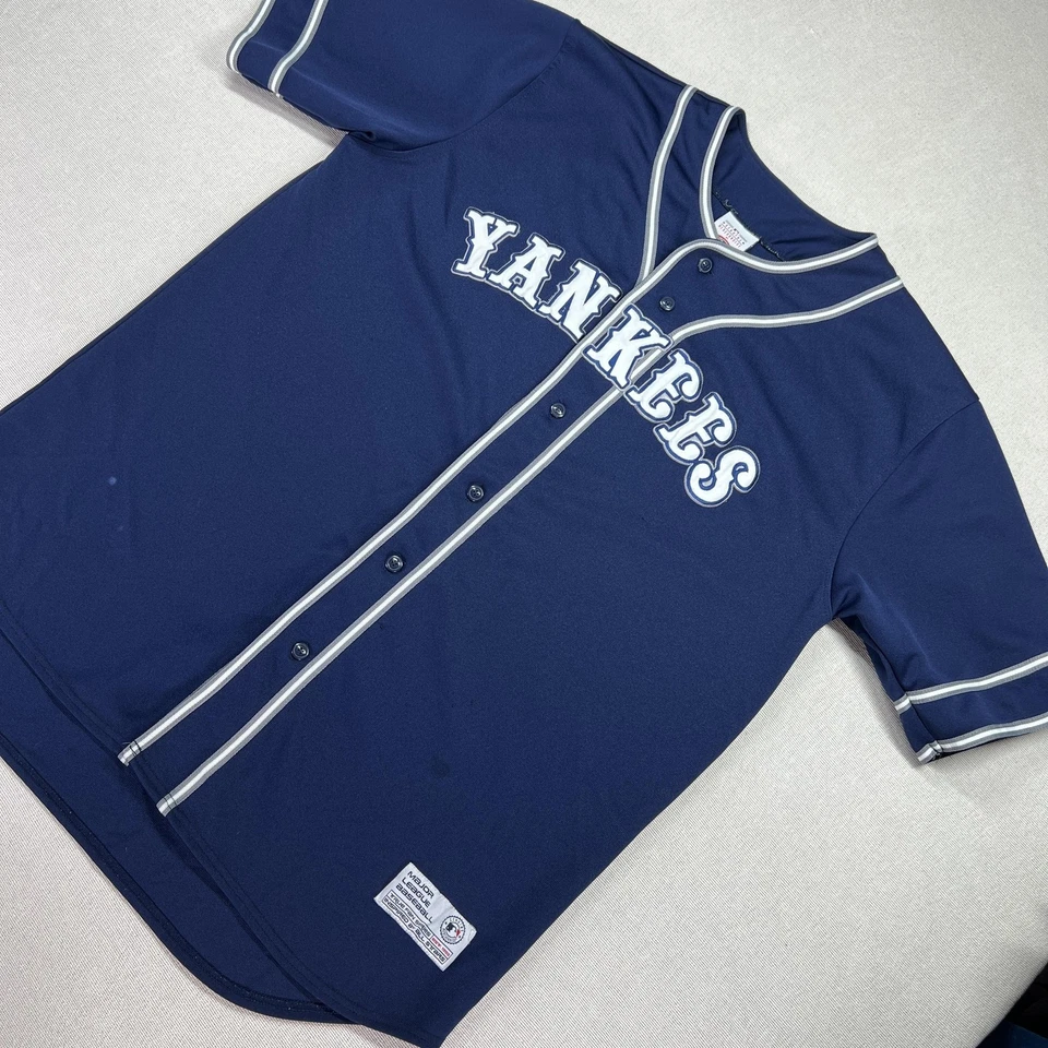 New York Yankees Jersey Mens Large Navy MLB Baseball Alex Rodriguez 13 Button - Image 3 of 4