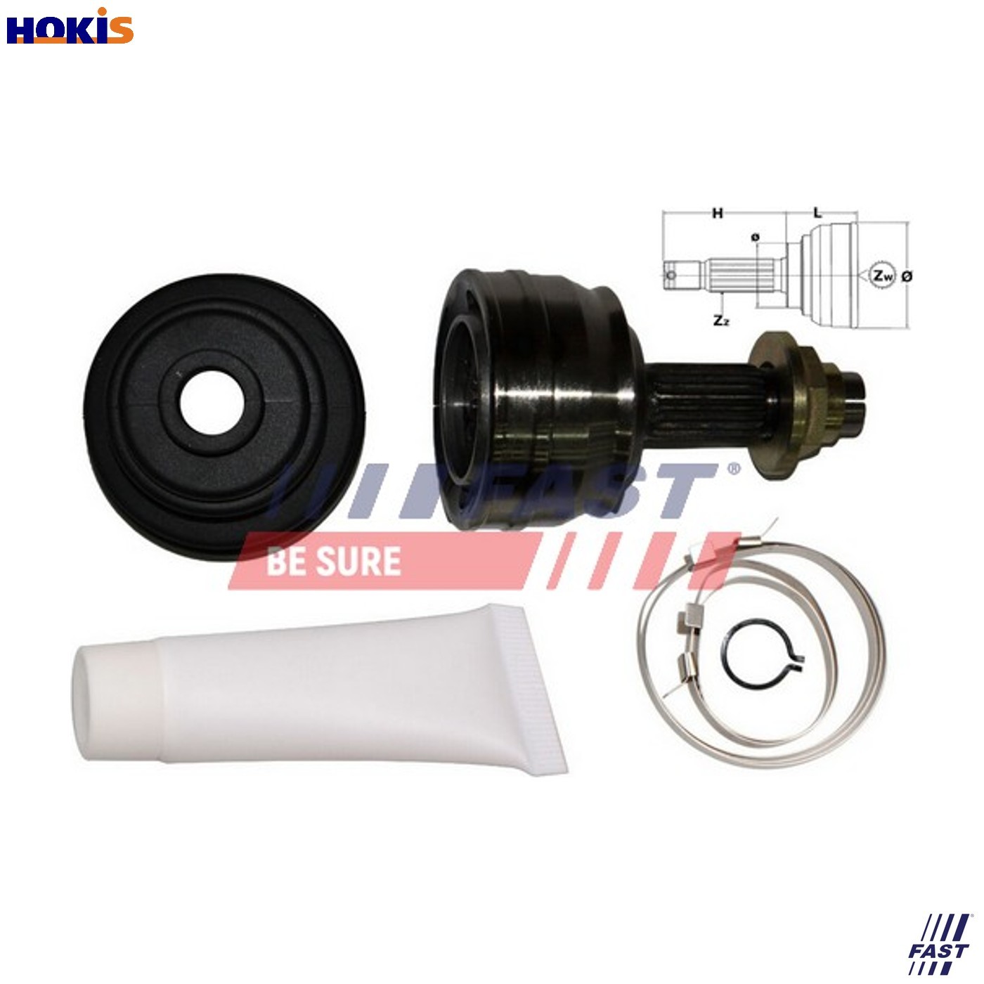 JOINT KIT DRIVE SHAFT FT25004K FOR ALFA ROMEO SEAT FIAT REGATA/Weekend TIPO