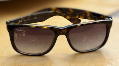 Ray Ban RB4165 Justin Sunglasses Size 54-16 Brown Tortoise Frame For Lens Swap