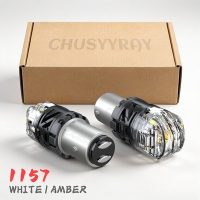 2x1157 Switchback White/Amber LED Turn Signal Light Bulbs Fits Chevy C1500/K1500