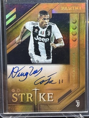 2019-20 Panini Gold Standard Douglas Costa Gold Strike On Card Auto Juventus