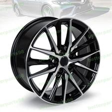 18"x8" Replacement Wheel Rim 95093 For 2021-2024 Toyota Camry Machined Black Rim