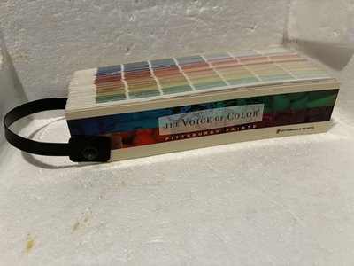 #ad Paint Sample Fan Deck Pittsburgh Paints The Voice of Color Portable Swatch 2005 $20.24