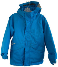 Burton DryRide Boys L Amped Snowboard Ski Dhaka Jacket Insulated Hooded Blue