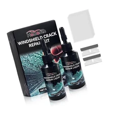 2PCS Windshield Crack Repair Kit, Quick Car Window Cracks Gone Glass Scratch ...