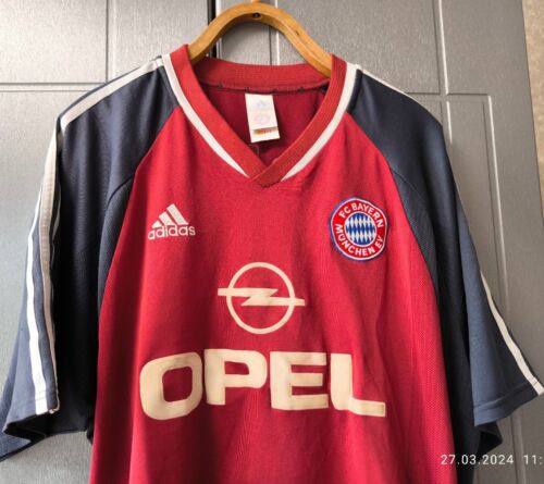 BAYERN MÜNCHEN 2001 HOME FOOTBALL SHIRT JERSEY ADIDAS  sz XL with defects - Picture 1 of 24