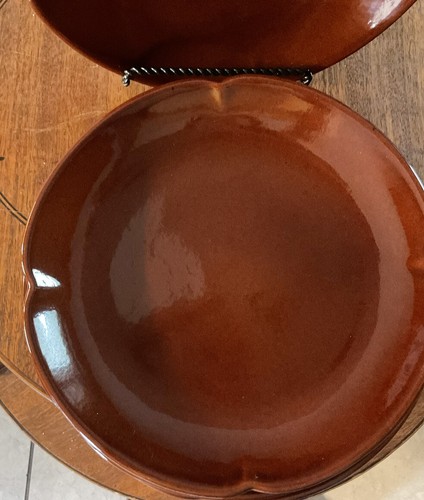 Frankoma 5F Westwind Flame Dinner Plates Set Of 4 - Picture 2 of 10