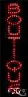 New “Boutique" Vertical 24x7 Solid/Animated Led Sign w/Custom Options 22345