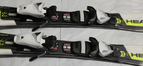 NEW HEAD kids Skis 77cm Supershape + size adjustable bindings SLR 4.5 white/bk - Picture 3 of 5