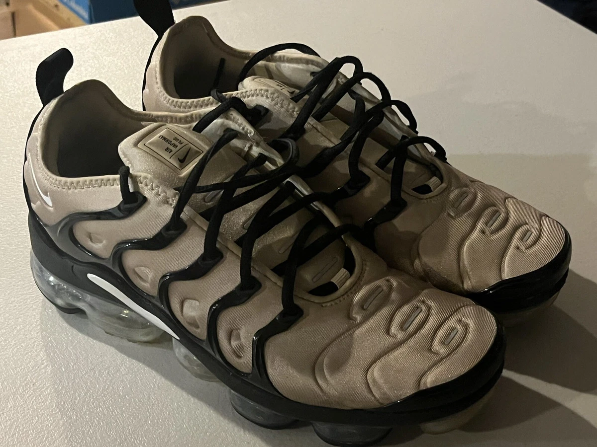 Enderezar Vuelo Estable Nike Air Vapormax Plus Black Beige Tan Sneaker, Size 10 Used DX3720-200 |  eBay