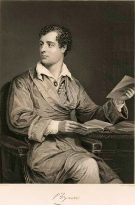 LORD GEORGE BYRON *2X3 FRIDGE MAGNET* ENGLISH AUTHOR WRITER POET ROMANTIC ERA 
