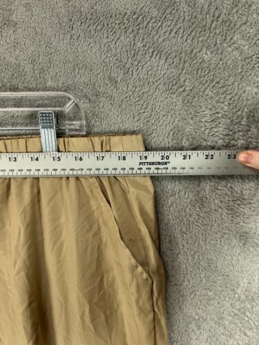 MOSSIMO Womens XL Silky Pants Tan Pull On Drawstring Lightweight Tapered 38X31 - Picture 5 of 10