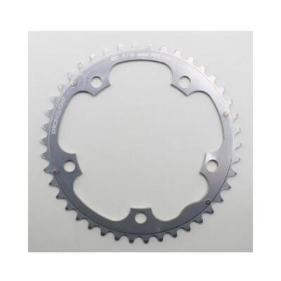 Plateau Route Miche – 135mm, 44 Dents, Argent – Compatible 9/10v – Neuf