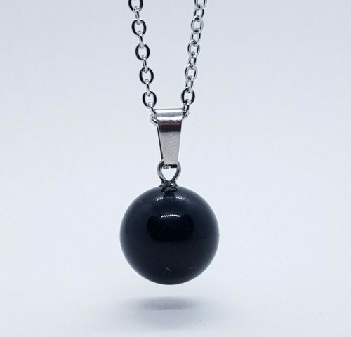 Globe Round Quartz Pendant Chakra Crystal Healing Stone Pendant Anxiety Necklace - Picture 71 of 125