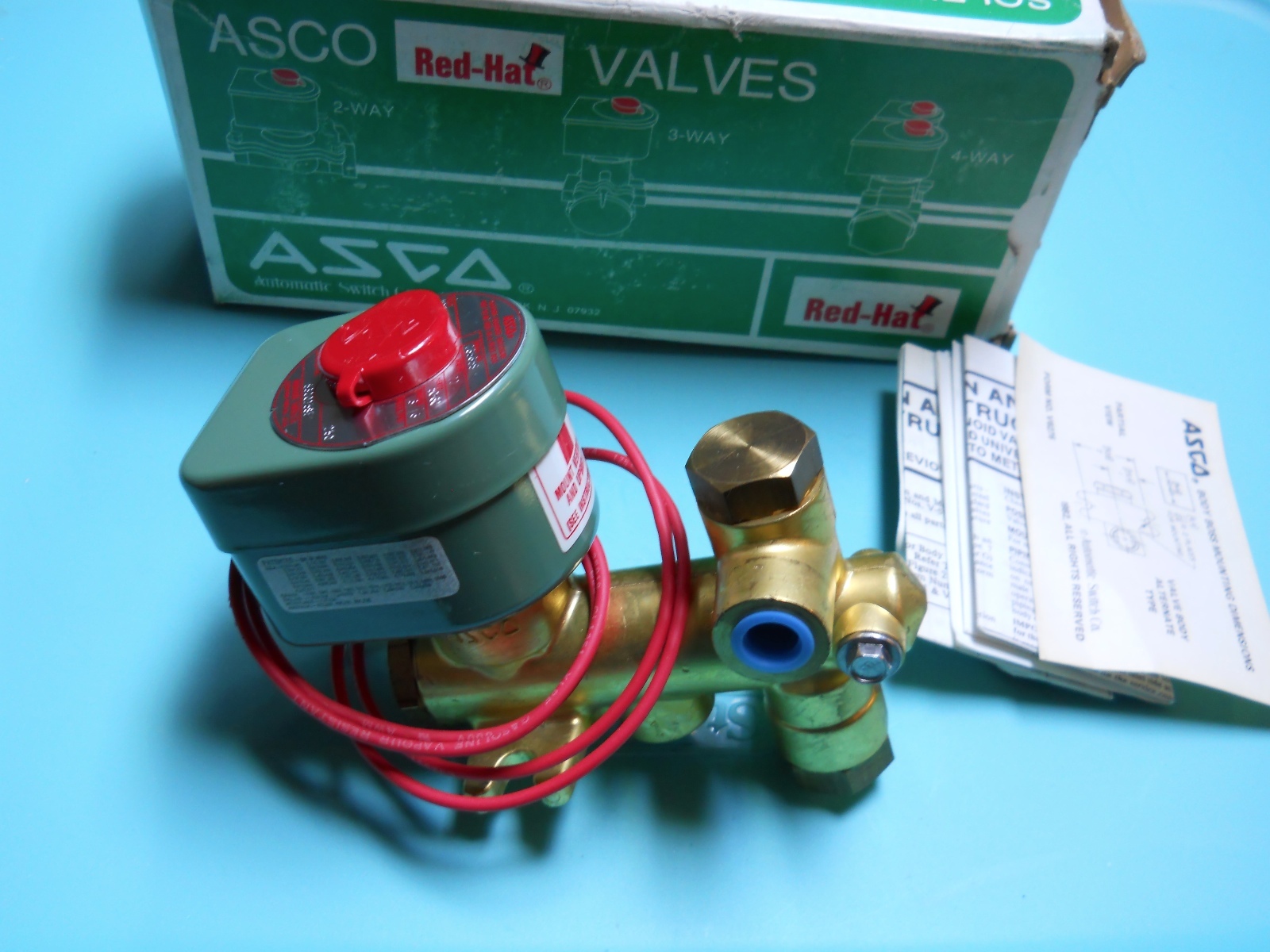 ASCO Automatic Switch Co Red Hat 2 Way Solenoid Valve 8300 D 58 F 1 4