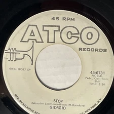 Giorgio – Moody Trudy / Stop Atco Promo 1969 White Label