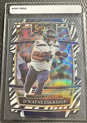 2021 Panini Select Zebra D' Wayne Eskridge Seahawks Prizm Short Print #60