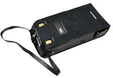 Soundesign Cassette recorder model # 7604 W/ Leather Case and Accessories Antiqe