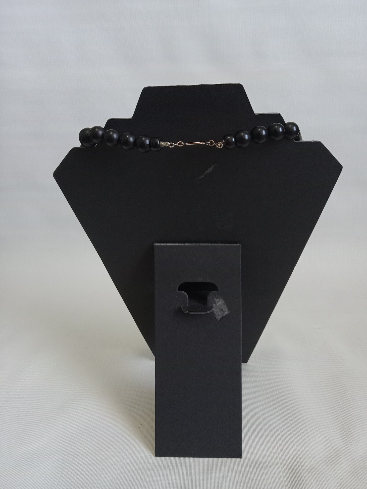 Solid Black Lightweight Single Strand Geometric M… - image 2