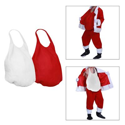 Santa Santa Fake Belly Show Requisiten Unisex Fake Padded Santa Big Belly Stuffer